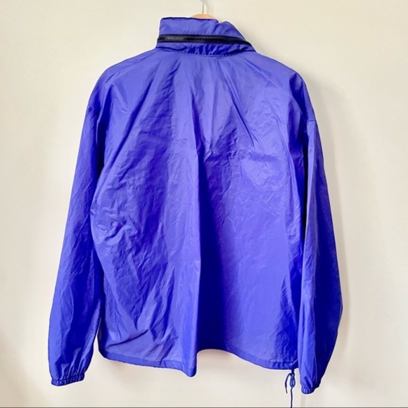 Vintage Unisex 90'S K-Way Hooded Pullover Packable Windbreaker Jacket, Size L - Picture 2 of 12